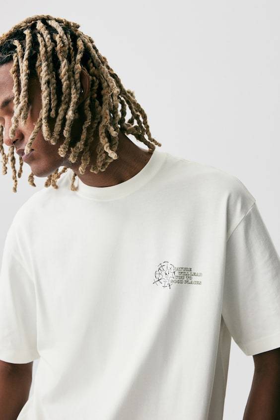 HM Bedrucktes T-Shirt in Loose Fit Angebote