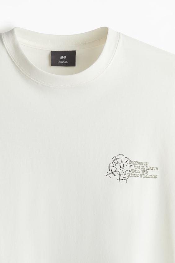HM Bedrucktes T-Shirt in Loose Fit Angebote