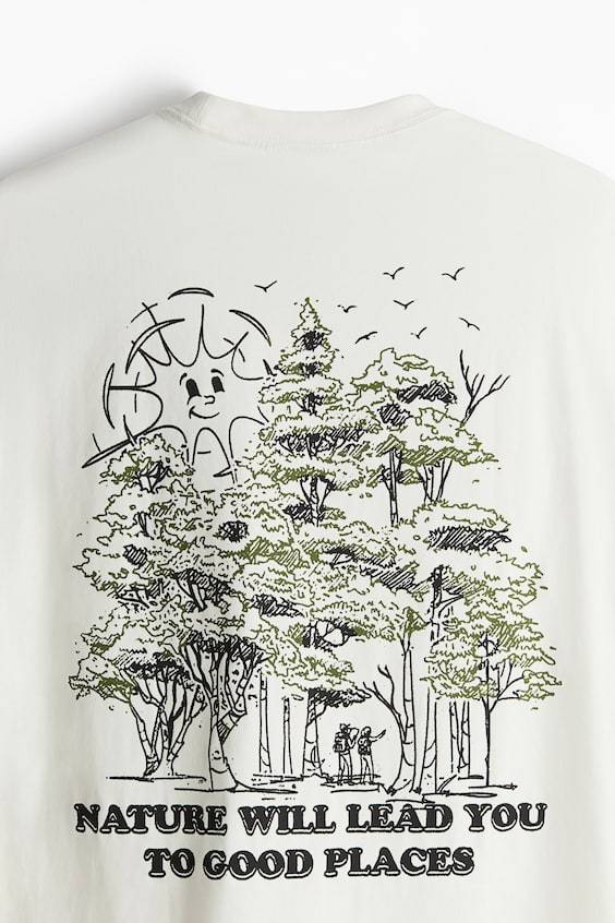 HM Bedrucktes T-Shirt in Loose Fit Angebote