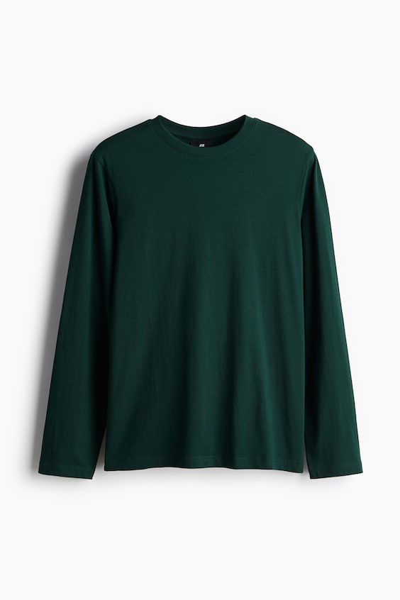HM Jerseyshirt in Regular Fit Rabatt