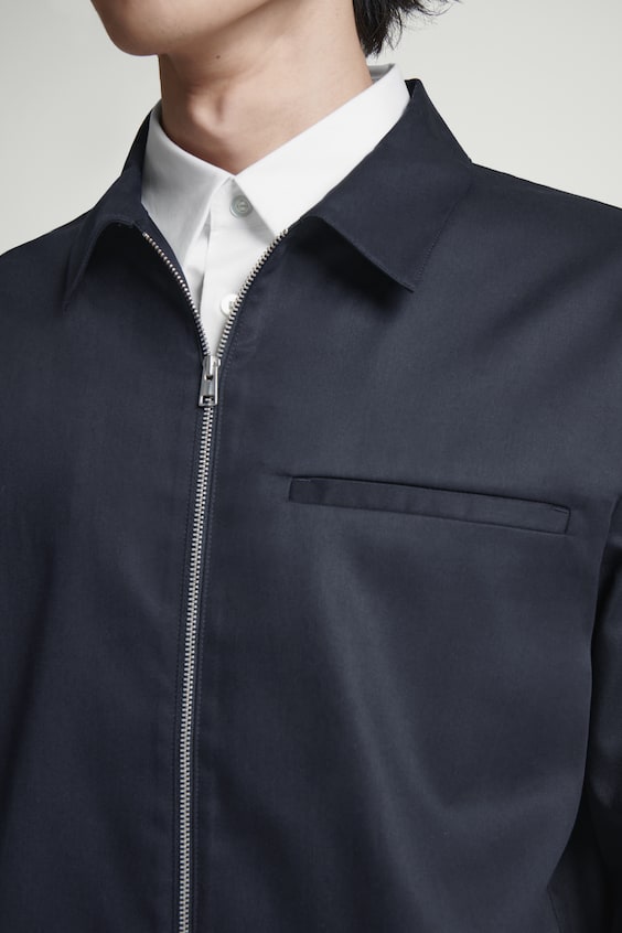 HM HEMDJACKE AUS TWILL MIT REISSVERSCHLUSS Exklusive Angebote