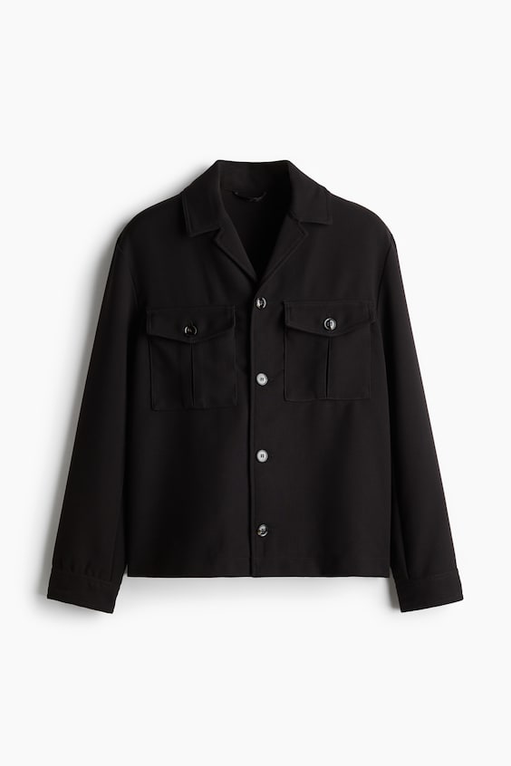 HM Twill-Shacket in Regular Fit Große Rabatte
