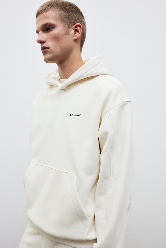 HM Bedruckter Hoodie in Oversized Fit Wochenangebot