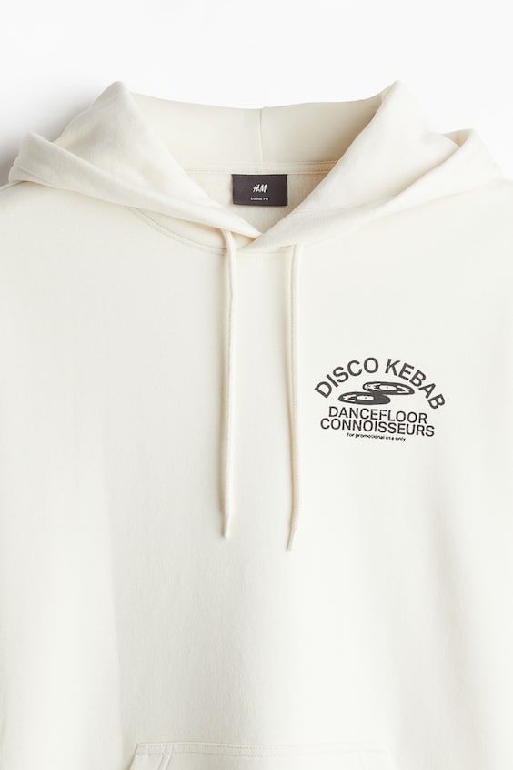 HM Bedruckter Hoodie in Oversized Fit Nur für heute