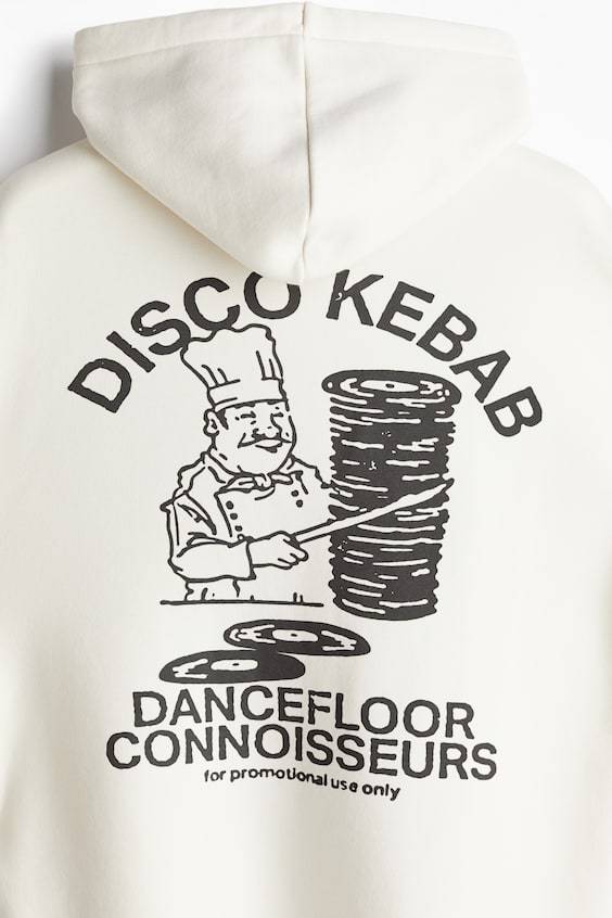 HM Bedruckter Hoodie in Oversized Fit Nur für heute