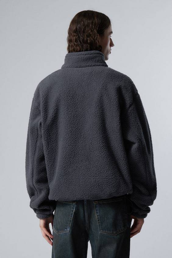 HM Fleece-Pullover mit Half-Zip Sonderangebot der Fabrik