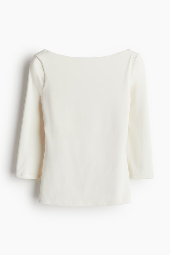 HM Shirt mit U-Boot-Ausschnitt Online