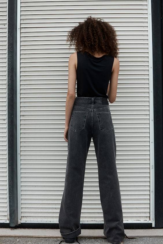 HM Wide High Jeans Outlet