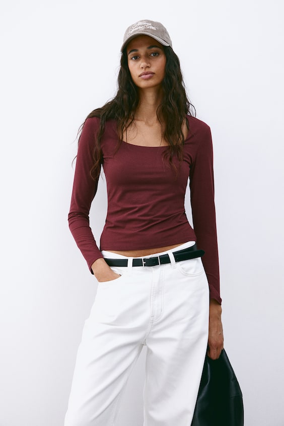 HM Langarmshirt aus Jersey Fabrikpreis