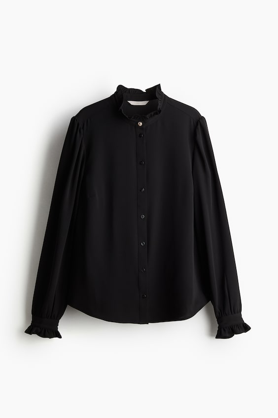 HM Bluse mit Volants Flash Sale
