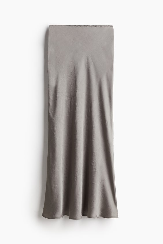 HM Maxirock aus gecrinkeltem Satin Online Shopping