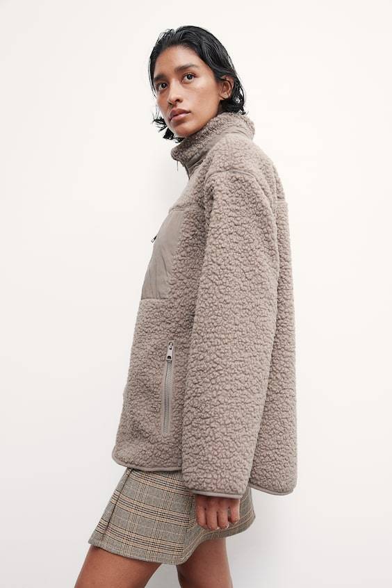 HM Jacke aus Teddyfleece Top Angebot
