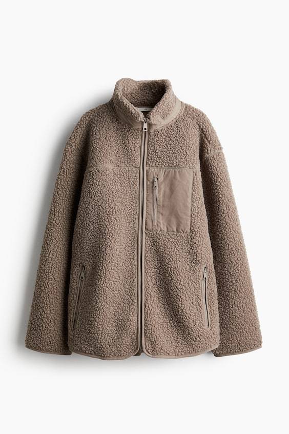 HM Jacke aus Teddyfleece Top Angebot
