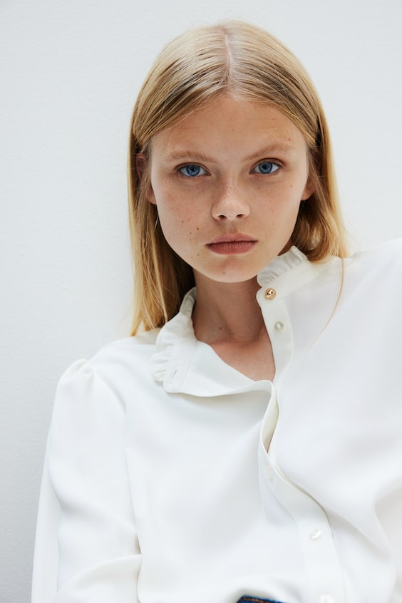 HM Bluse mit Volants Neueste Mode
