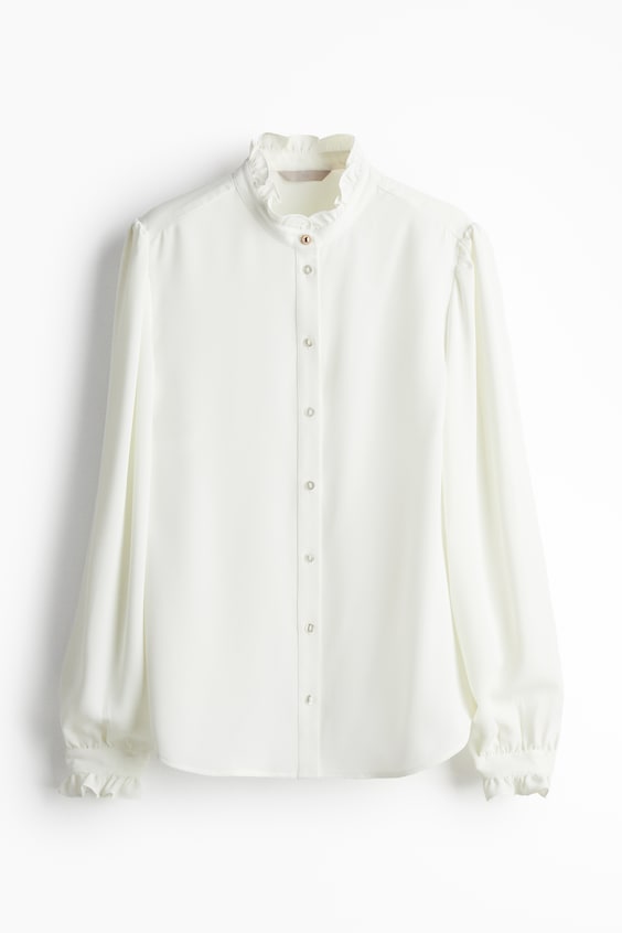 HM Bluse mit Volants Neueste Mode