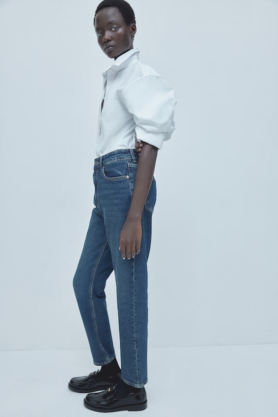 HM Slim Mom High Ankle Jeans Blitzangebot