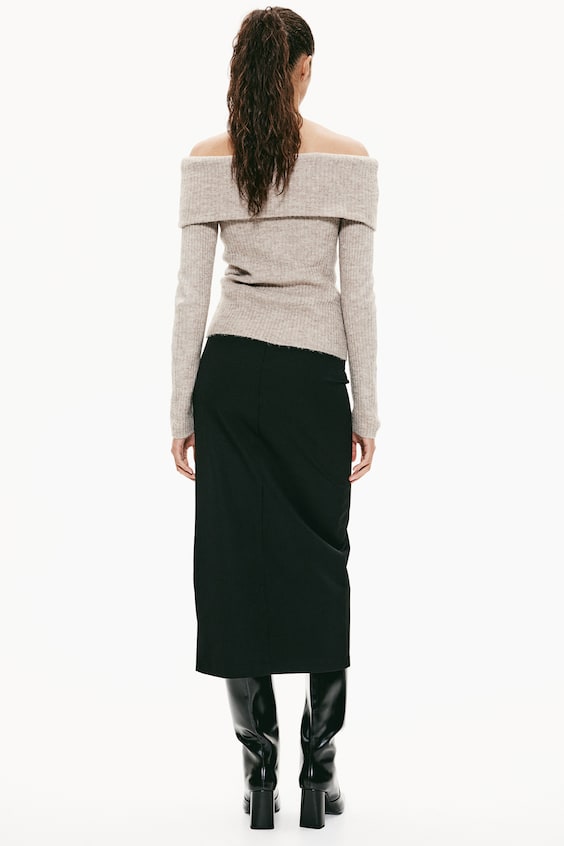 HM Schulterfreier Pullover Große Rabatte