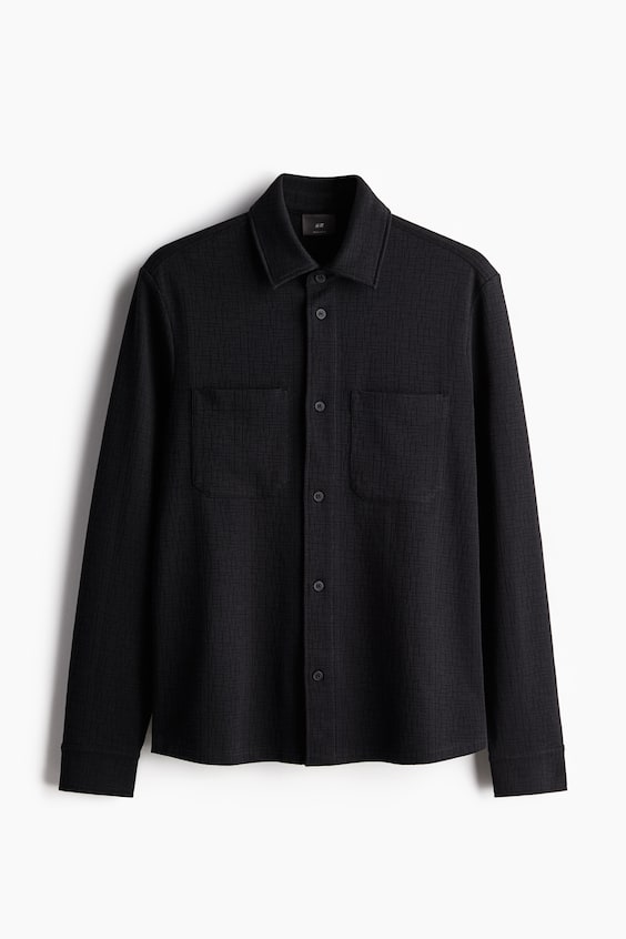 HM Overshirt mit Struktur in Regular Fit Bis zu 60% Rabatt