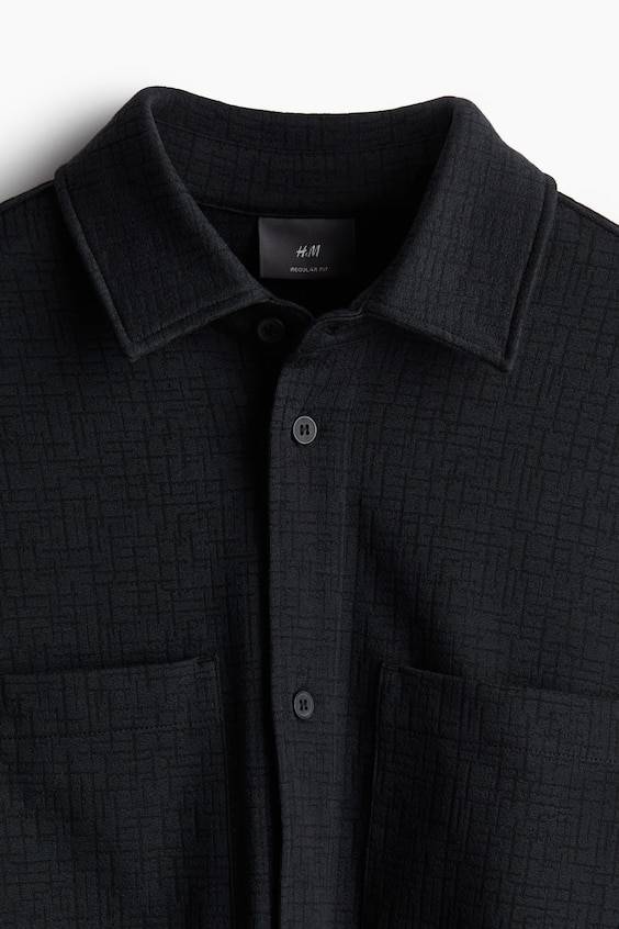 HM Overshirt mit Struktur in Regular Fit Bis zu 60% Rabatt