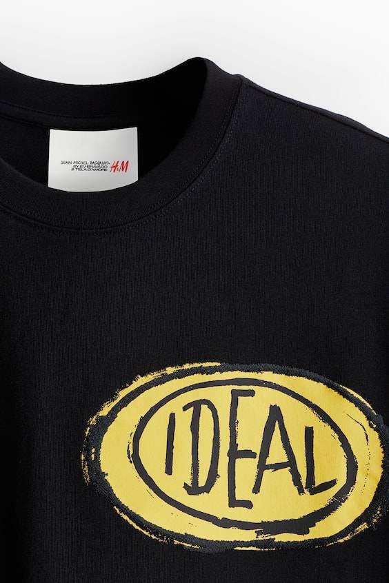 HM Baumwoll-T-Shirt in Relaxed Fit Im Verkauf