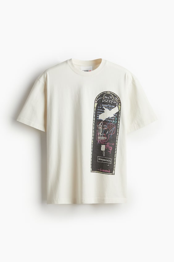 HM Baumwoll-T-Shirt in Relaxed Fit im Angebot