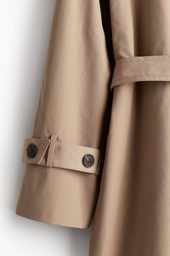 HM Zweireihiger Trenchcoat Günstiger Verkauf