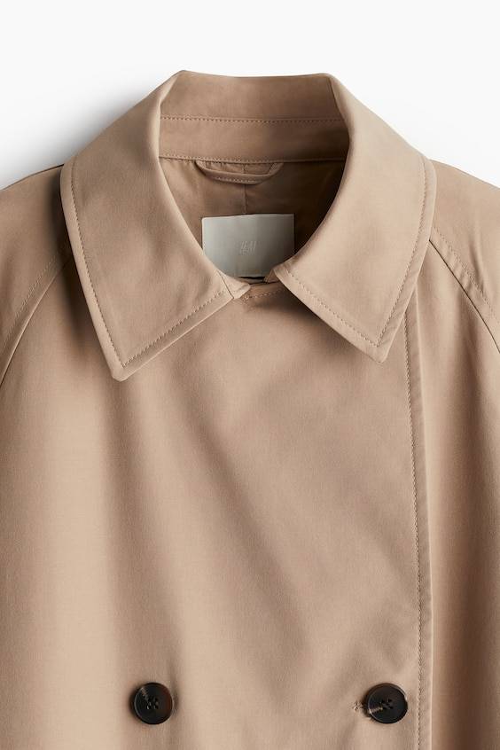 HM Zweireihiger Trenchcoat Günstiger Verkauf