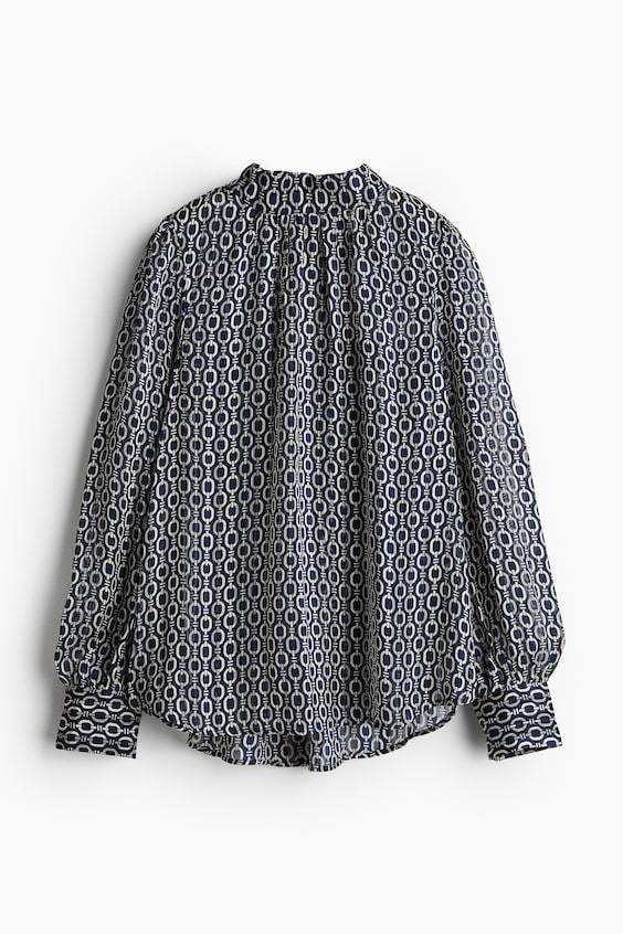HM Gemusterte Bluse Fabrik Onlineshop