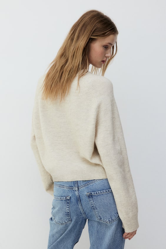 HM Kurzer Feinstrick-Pullover Zeitlich begrenztes Angebot