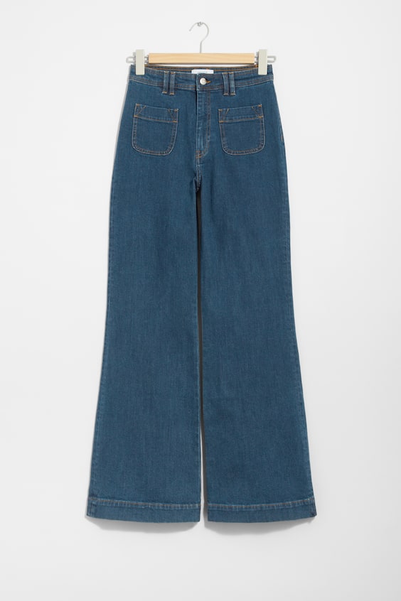 HM Bootcut-Jeans mit aufgesetzter Tasche Neuheiten