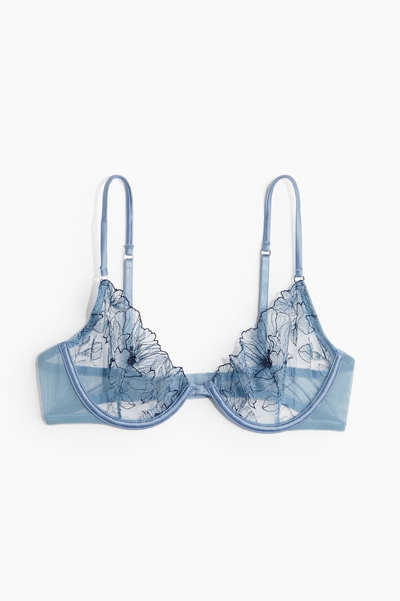 HM Embroidered underwired bra Rabatte dieses Monats