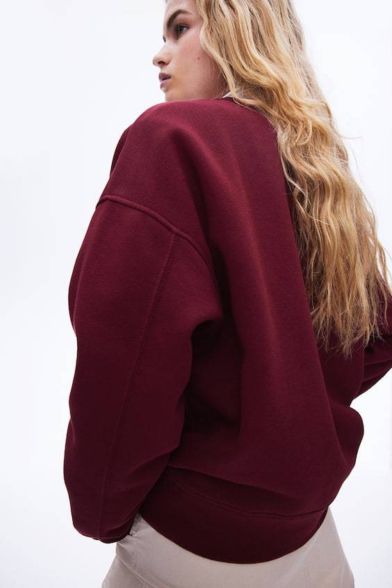 HM Oversized Sweatshirt mit Motiv Auslauf