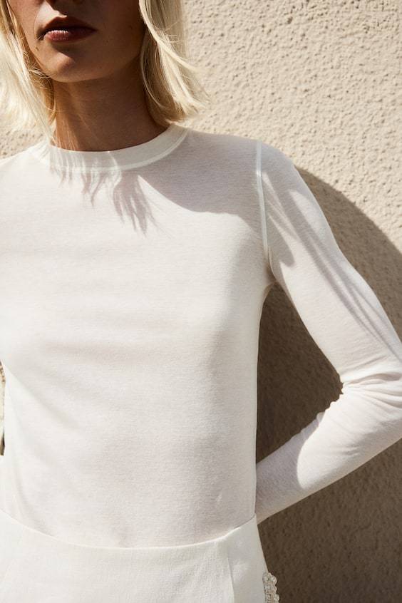 HM Jerseyshirt aus Pima-Baumwolle Hotsell