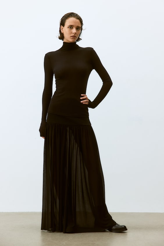 HM Shirt mit Turtleneck aus Pima-Baumwolle Sonderangebot