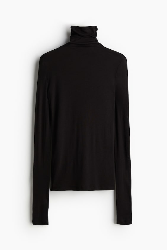 HM Shirt mit Turtleneck aus Pima-Baumwolle Sonderangebot