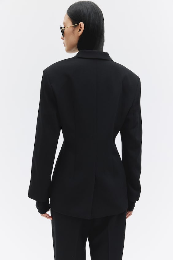 HM Zweireihiger Sanduhr-Blazer Rabatt