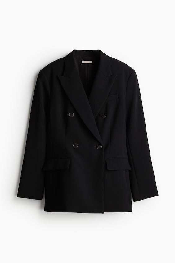 HM Zweireihiger Sanduhr-Blazer Rabatt