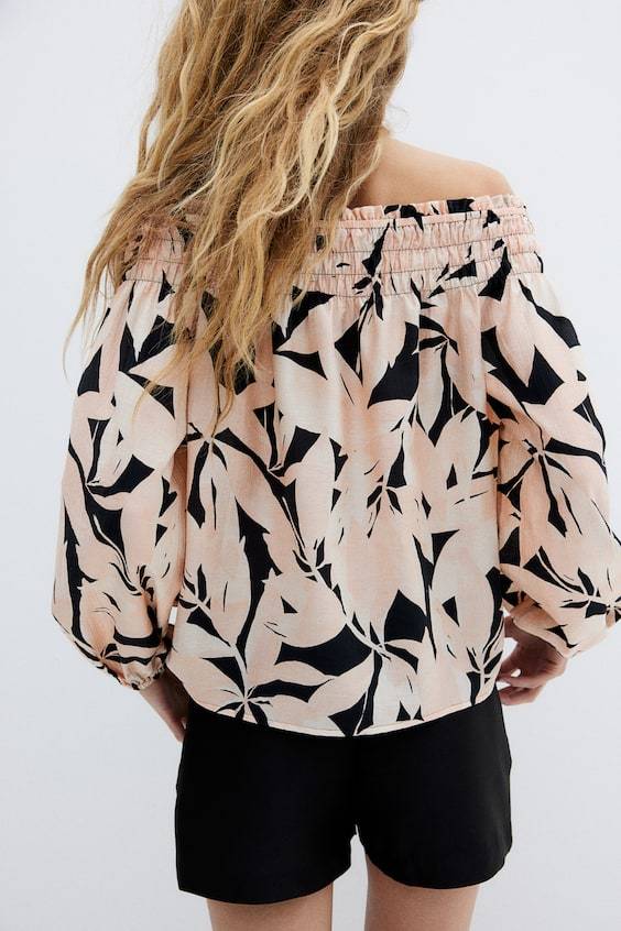 HM Off-Shoulder-Bluse Exklusivangebot