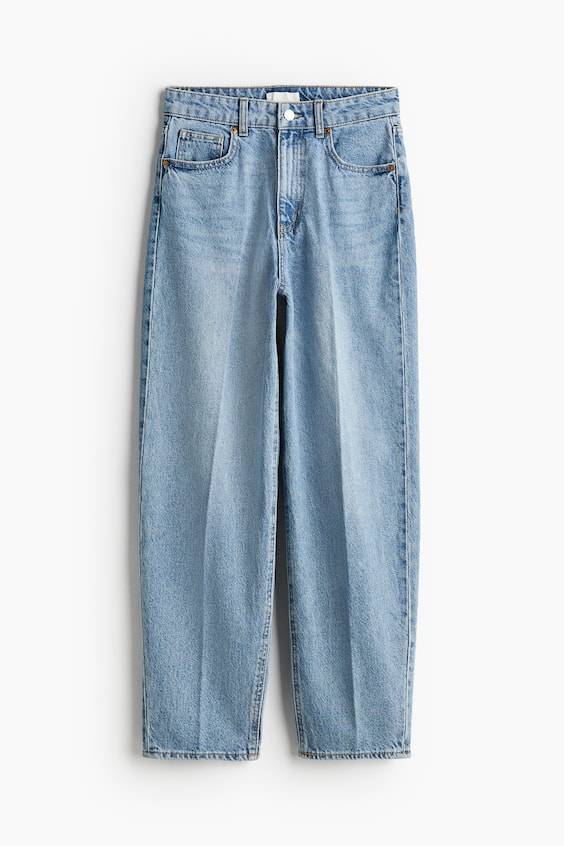 HM Schmal zulaufende Jeans Bügelfalten Preisnachlass