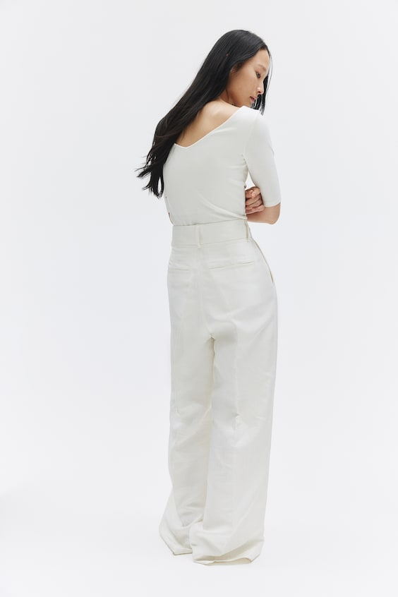 HM V-neck jersey top Online Outlet
