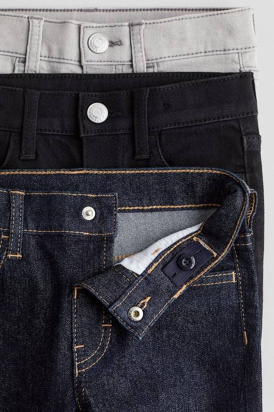 HM 3er-Pack Comfort Stretch Slim Fit Jeans Super Sparpreis