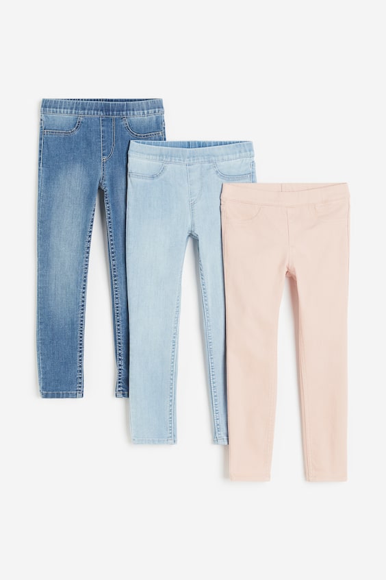 HM 3er-Pack Denimjeggings Bis zu 55% Rabatt