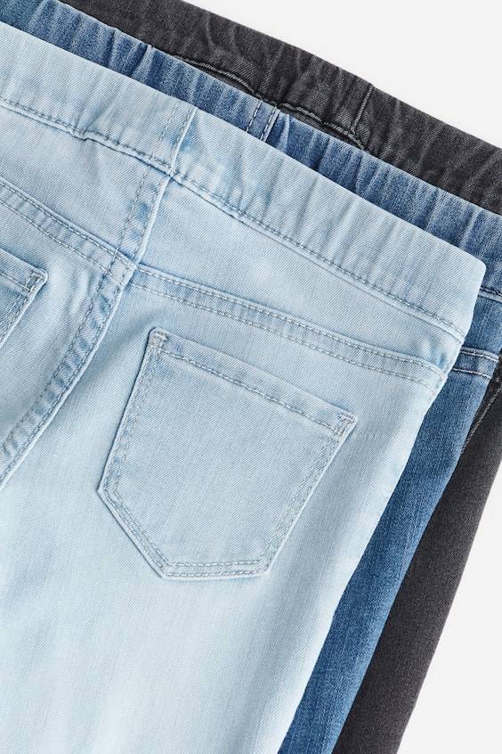 HM 3er-Pack Denimjeggings Auslauf
