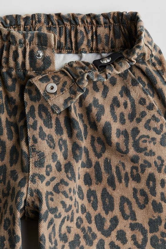 HM Patterned Wide Leg Jeans Rabatt