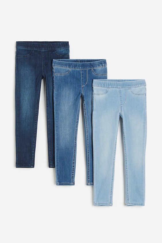 HM 3er-Pack Denimjeggings Versandkostenfrei