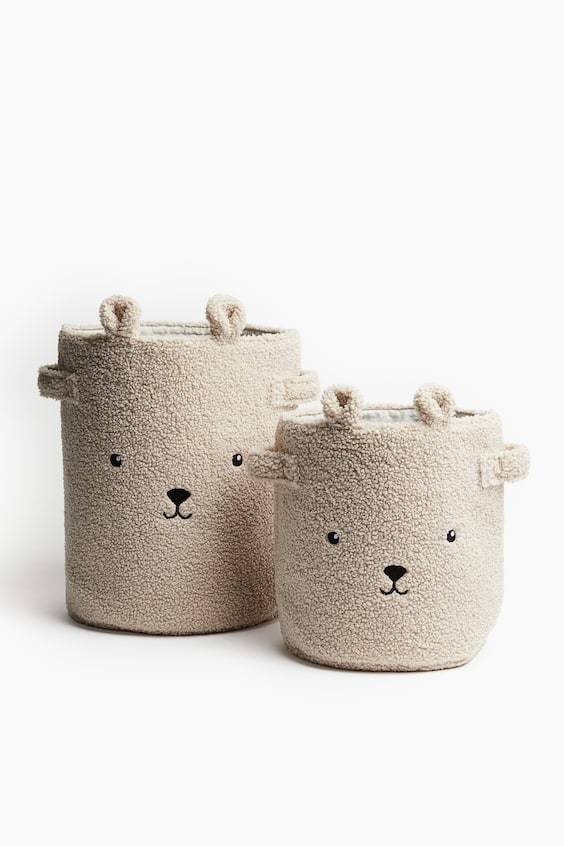 HM Kleiner Aufbewahrungskorb aus Teddyfleece Bestseller