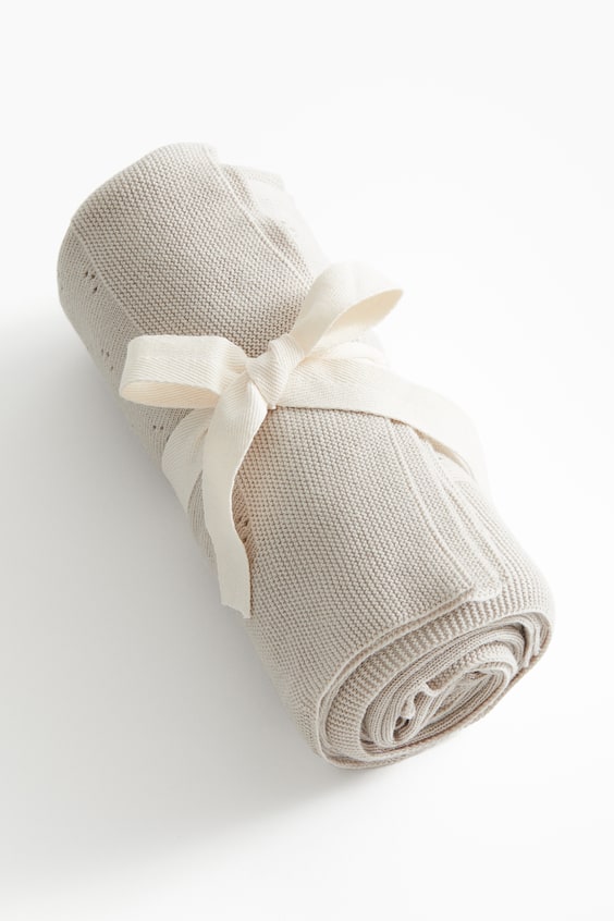 HM Babydecke aus Baumwolle in Pointellestrick Super Sparpreis