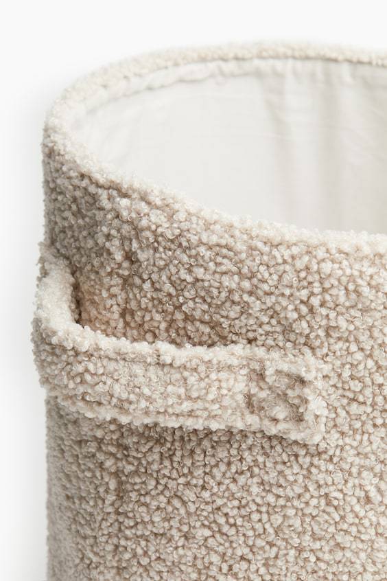 HM Aufbewahrungskorb aus Teddyfleece Neueste Mode