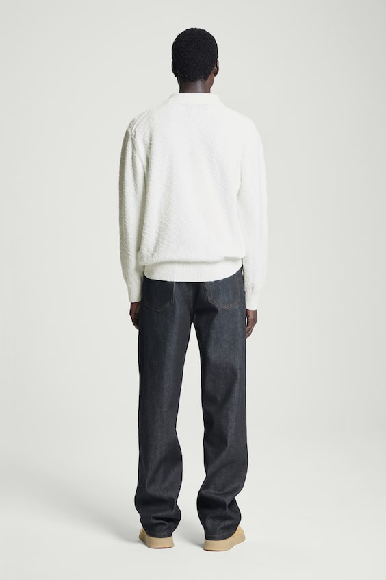 HM LANGÄRMLIGES BOUCLÉ-POLOSHIRT Vatertagsangebot