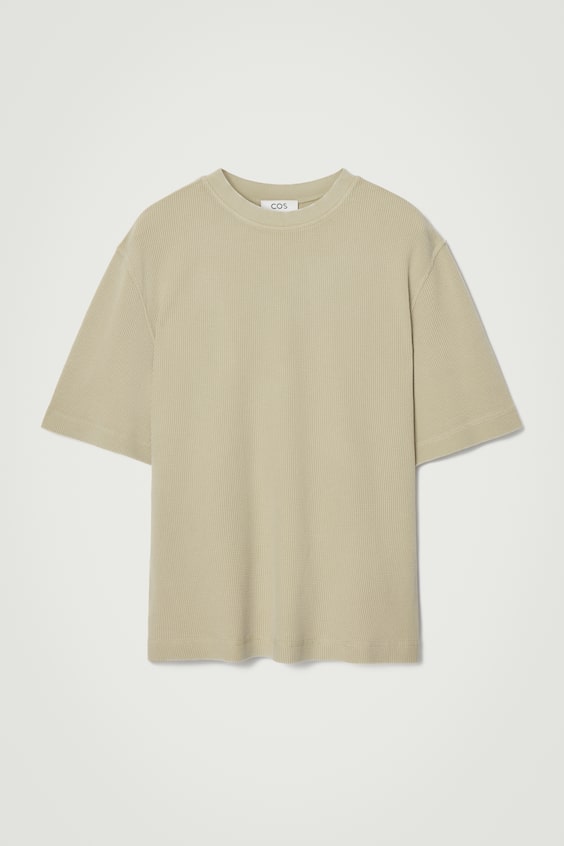 HM LOCKER GESCHNITTENES T-SHIRT AUS WAFFEL-JERSEY Jubiläumsangebot